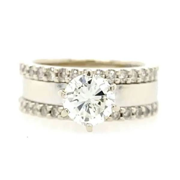 1.40 CTW Round Diamond Engagement Ring