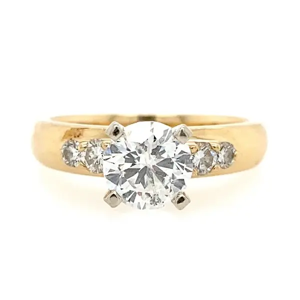 1.40 CTW Certified Diamond Engagement Ring
