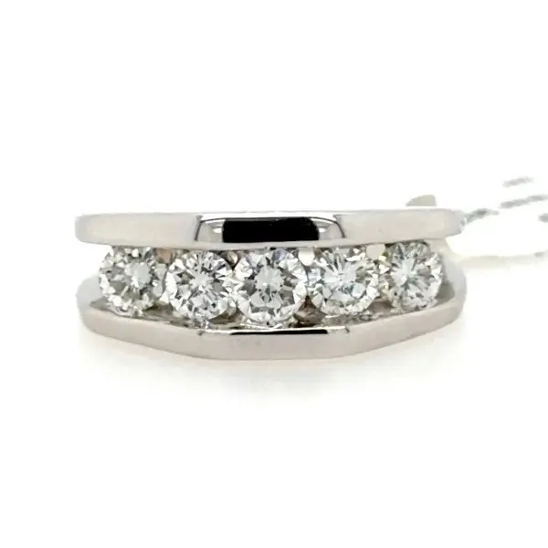 14k 1 CTW Mens Diamond Wedding Ring