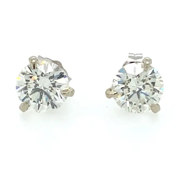 2.20 CTW Round Diamond Earrings
