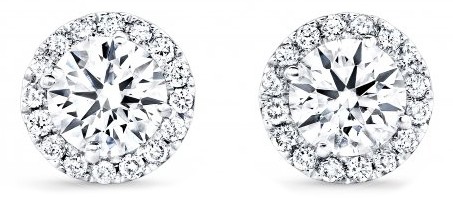 halo diamond earrings