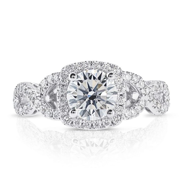 1.35 CTW Round Diamond Engagement Ring