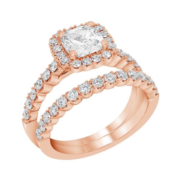 1.45 CTW Rose Gold Engagement Ring