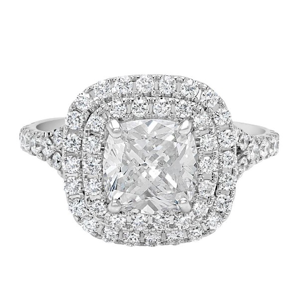 2.75 CTW Cushion Cut Diamond Engagement Ring