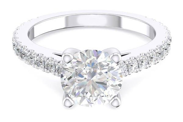 pave set engagement rings