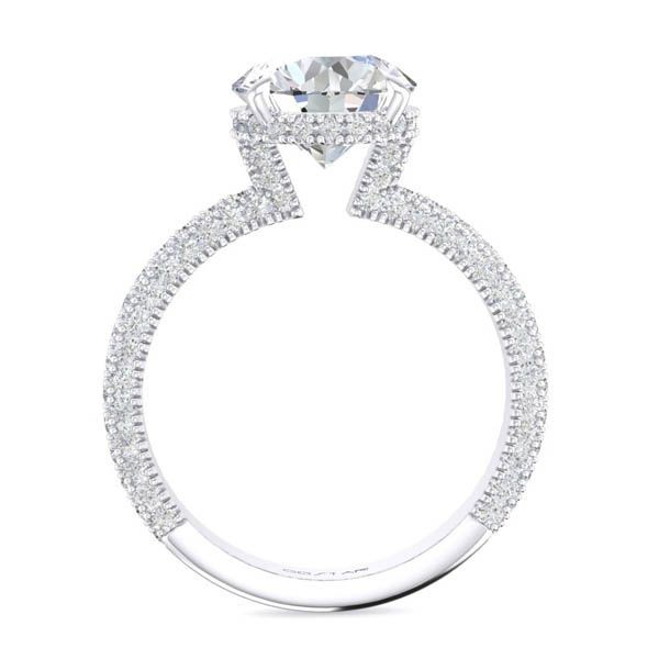 3.5 CTW Diamond Engagement Ring Side View