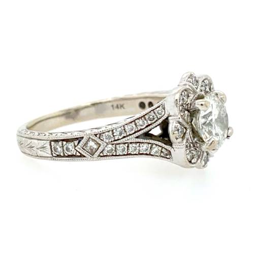 1.31 CTW Engagement Ring Side View