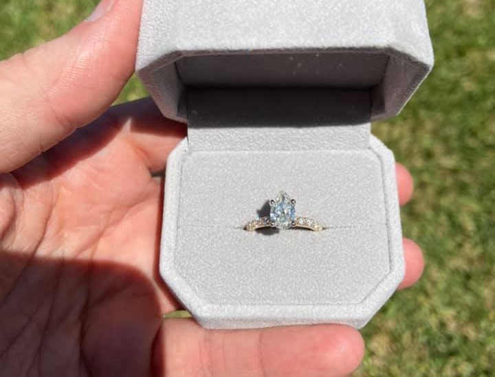 1.50 CTW Pear Diamond Engagement Ring