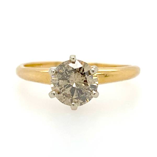.80 Carat Champagne Solitaire Engagement Ring