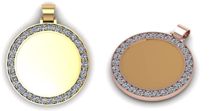 Custom Jewelry Halo Pendant