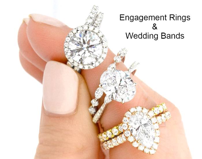 wedding bands and engagement rings