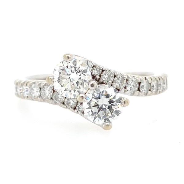 2 CTW 14k 2 Stone Diamond Engagement Ring
