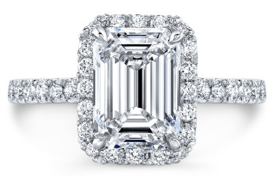 D color diamond engagement ring