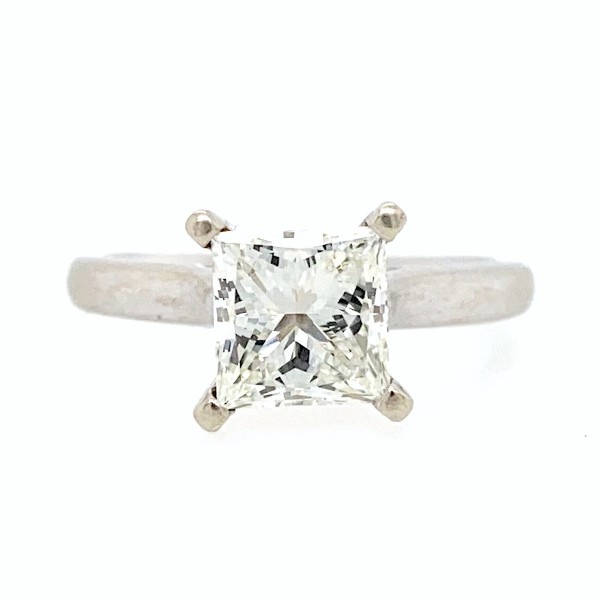 1.51 Carat Princess Cut Engagement Ring