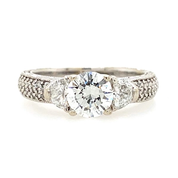 1.50 CTW Round Diamond Engagement Ring