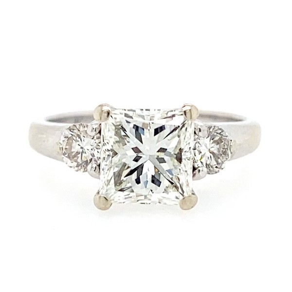 2.15 CTW Princess Cut Diamond Engagement Ring