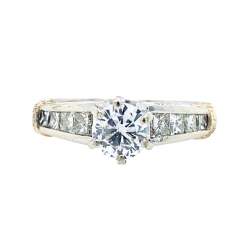 1 CTW Round Diamond Engagement Ring