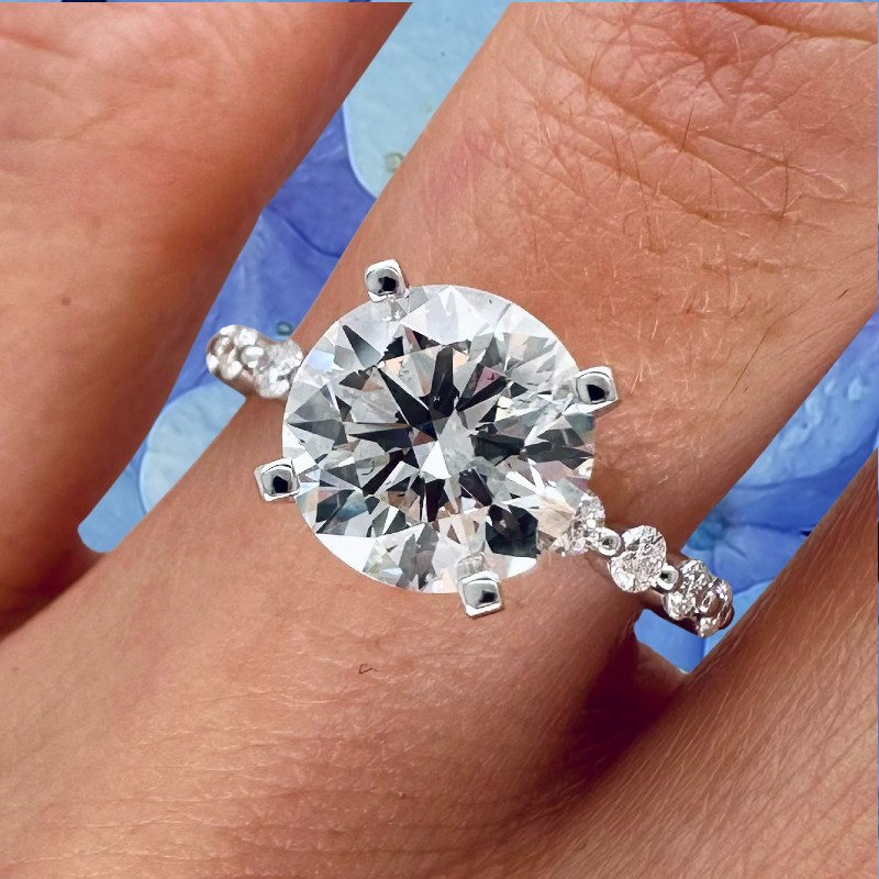 3 CTW Lab Grown Diamond Engagement Ring