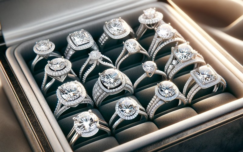 lab grown diamond engagement ring styles