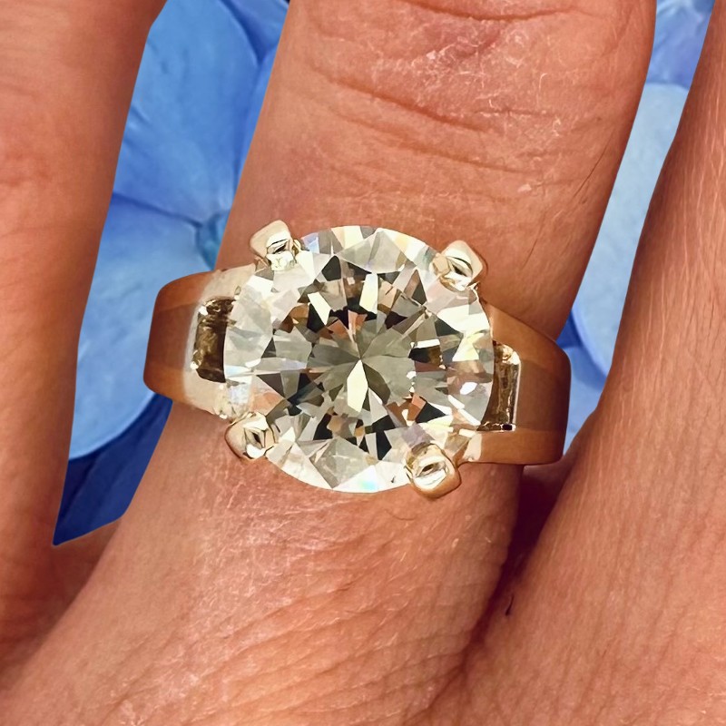 4 Carat Natural Diamond Engagement Ring