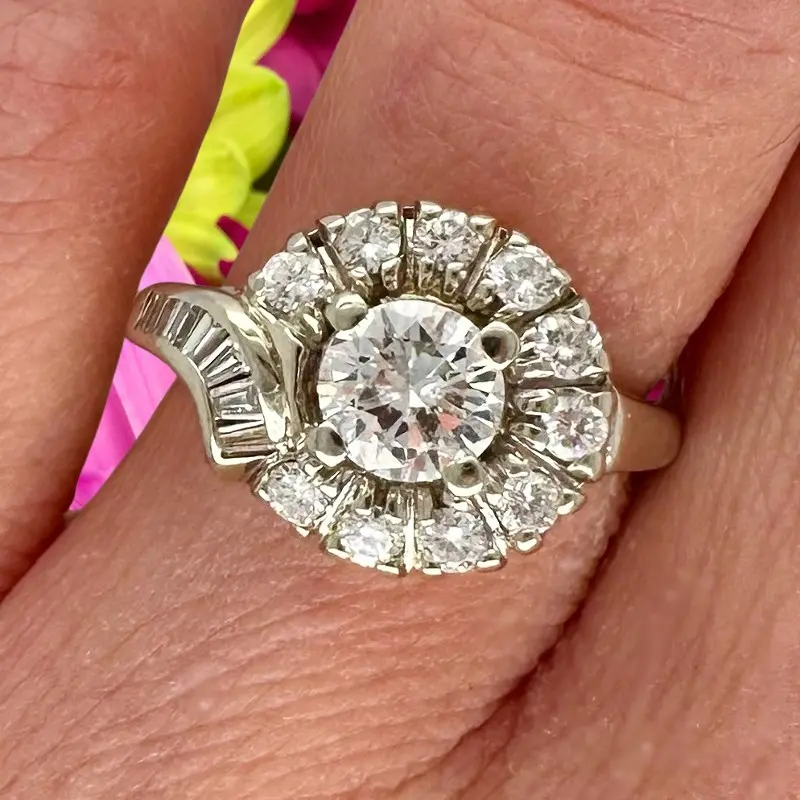 1.40 CTW Antique Diamond Engagement Ring