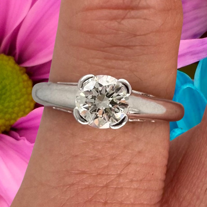 14k .83 CTW Diamond Engagement Ring