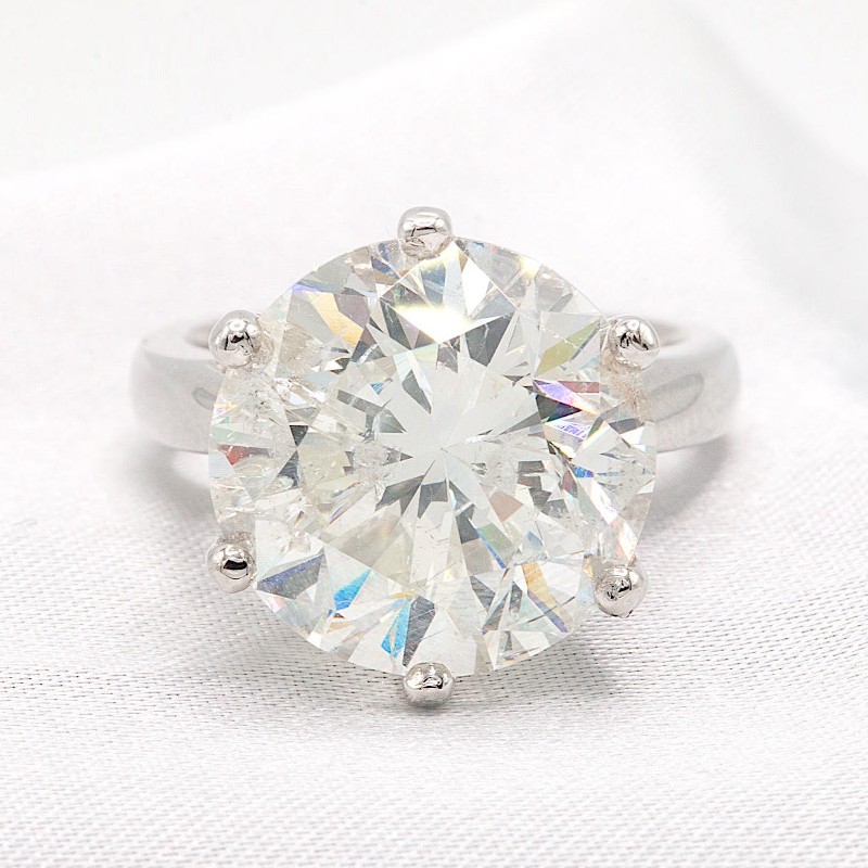 10.36 Carat Solitaire Engagement Ring