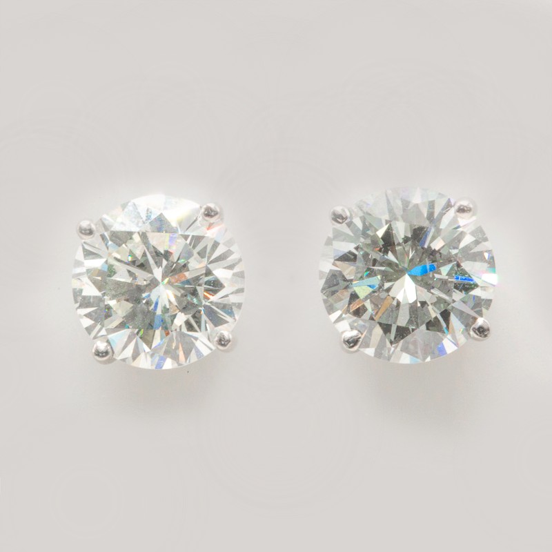 4.86 CTW GIA Natural Diamond Stud Earrings