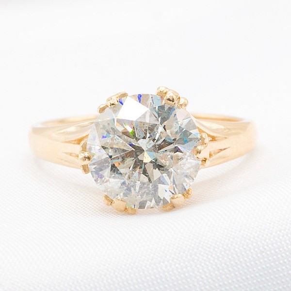 3.26 Carat NATURAL Diamond Engagement Ring