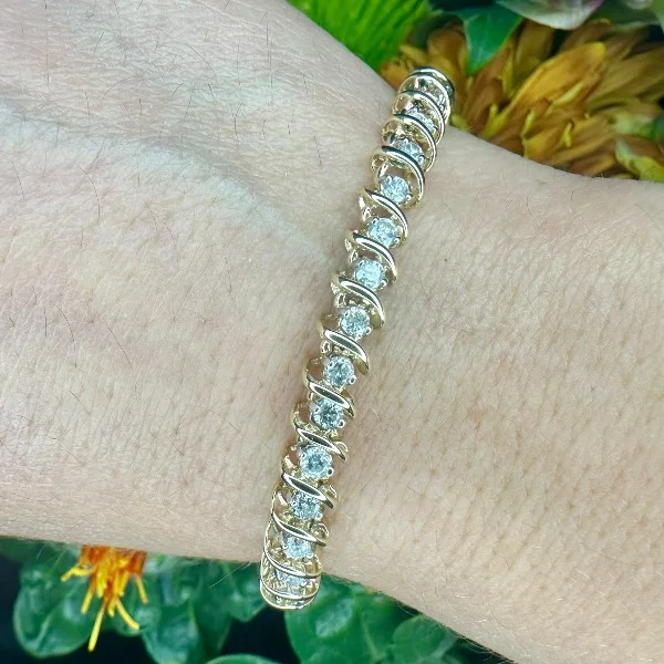 14k 3.50 CTW Diamond Tennis Bracelet