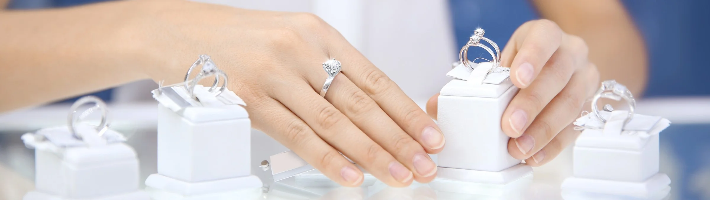 Elegant diamond engagement rings with intricate designs available in Houston