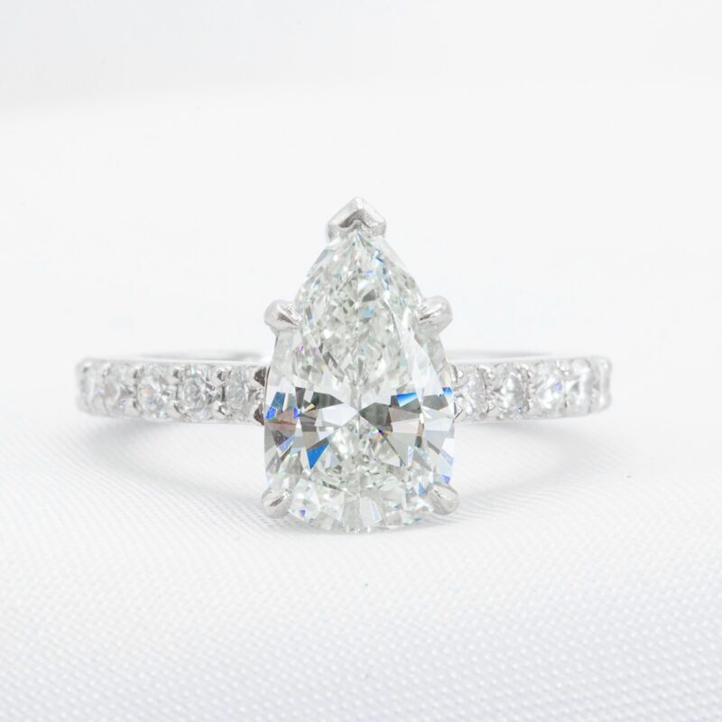 1.86 CTW GIA Certified Pear Shape Engagement Ring