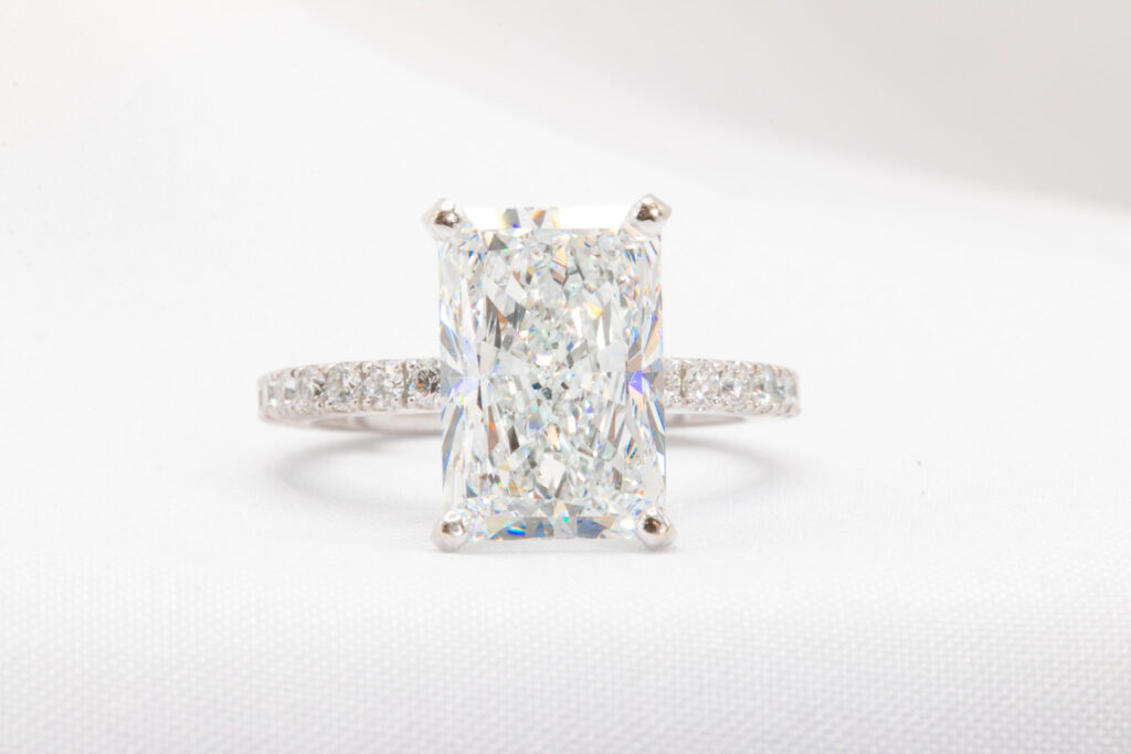 5.52 CTW Lab Grown-Radiant Engagement Ring
