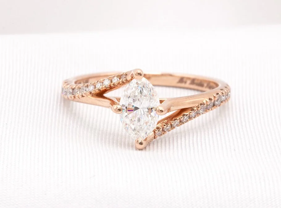 marquise diamond engagement ring