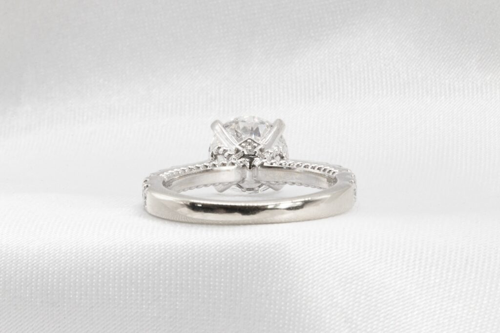 gia certified diamond engagement ring