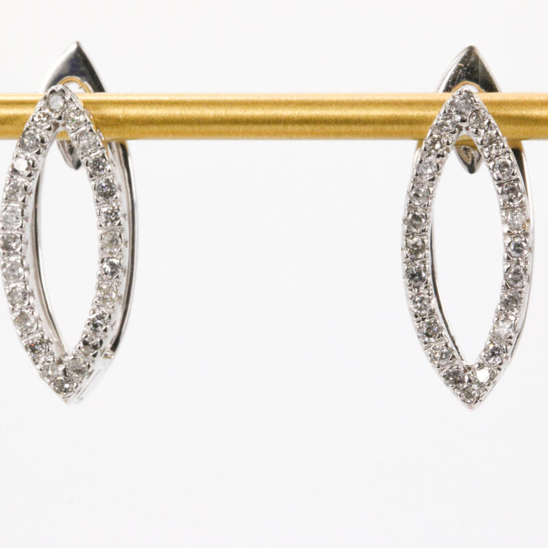 18k White Gold Fashion Diamond Earrings