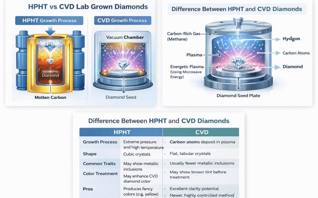 HPHT vs. CVD Lab-Grown Diamonds: What’s the Difference?